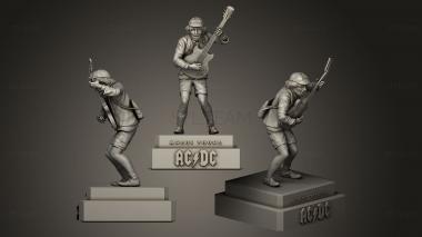 3D модель Ангус Янг ACDC (STL)